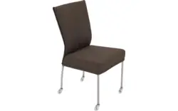 Goossens eetkamerstoel funk bruin stof - 8224113-01