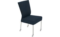 Goossens eetkamerstoel funk blauw stof - 8224114-01