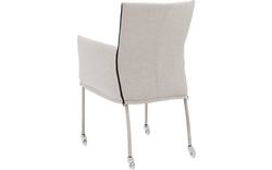 Goossens eetkamerstoel funk grijs stof - 8224116-02