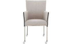 Goossens eetkamerstoel funk grijs stof - 8224116-01