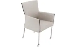 Goossens eetkamerstoel funk grijs stof - 8224116-01