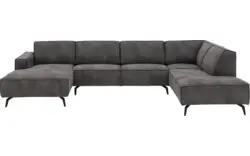 Goossens u bank hercules grijs microvezel - 8224468-01