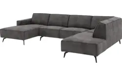 Goossens u bank hercules grijs microvezel - 8224468-01