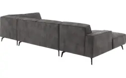 Goossens u bank hercules grijs microvezel - 8224468-01
