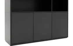 Goossens basic buffetkast madrid zwart melamine - 8226403-01