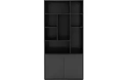 Goossens basic buffetkast madrid zwart melamine - 8226404-01