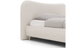 Goossens bedframe pecaro wit stof - 8226813-01