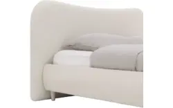 Goossens bedframe pecaro wit stof - 8226813-01