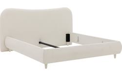 Goossens bedframe pecaro wit stof - 8226813-01