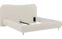 Goossens bedframe pecaro wit stof - 8226813-01