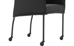 Goossens eetkamerstoel funk zwart leer - 8227234-01