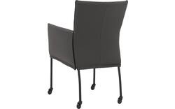 Goossens eetkamerstoel funk grijs leer - 8227235-02