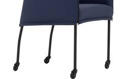 Goossens eetkamerstoel funk blauw leer - 8227236-01
