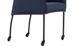Goossens eetkamerstoel funk blauw leer - 8227236-01