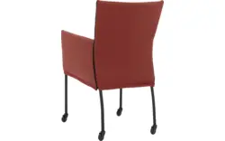 Goossens eetkamerstoel funk rood leer - 8227238-01