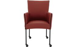 Goossens eetkamerstoel funk rood leer - 8227238-01