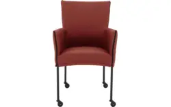 Goossens eetkamerstoel funk rood leer - 8227238-01