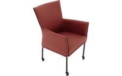 Goossens eetkamerstoel funk rood leer - 8227238-01