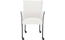 Goossens eetkamerstoel funk wit leer - 8227240-01