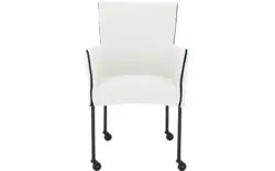 Goossens eetkamerstoel funk wit leer - 8227240-01