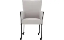Goossens eetkamerstoel funk grijs stof - 8227246-01
