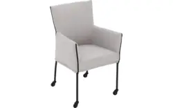 Goossens eetkamerstoel funk grijs stof - 8227246-01