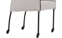 Goossens eetkamerstoel funk grijs stof - 8227246-01