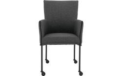 Goossens eetkamerstoel funk grijs stof - 8227247-01