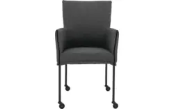 Goossens eetkamerstoel funk grijs stof - 8227247-01