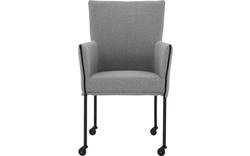 Goossens eetkamerstoel funk grijs stof - 8227249-01