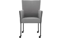 Goossens eetkamerstoel funk grijs stof - 8227249-01