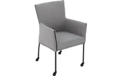 Goossens eetkamerstoel funk grijs stof - 8227249-01