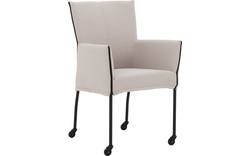 Goossens eetkamerstoel funk beige stof - 8227250-01