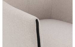Goossens eetkamerstoel funk beige stof - 8227250-01