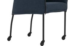 Goossens eetkamerstoel funk blauw stof - 8227252-01