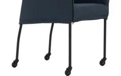 Goossens eetkamerstoel funk blauw stof - 8227252-01