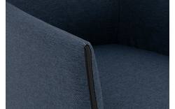 Goossens eetkamerstoel funk blauw stof - 8227252-01