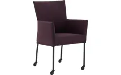 Goossens eetkamerstoel funk roze stof - 8227254-01