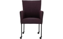 Goossens eetkamerstoel funk roze stof - 8227254-01