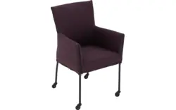 Goossens eetkamerstoel funk roze stof - 8227254-01