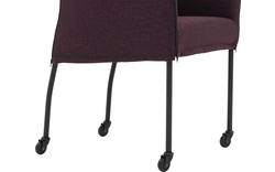 Goossens eetkamerstoel funk roze stof - 8227254-01