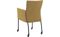 Goossens eetkamerstoel funk groen stof - 8227255-02