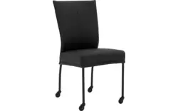 Goossens eetkamerstoel funk zwart leer - 8227256-01 2