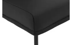 Goossens eetkamerstoel funk zwart leer - 8227256-01 2