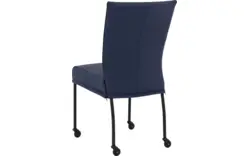 Goossens eetkamerstoel funk blauw leer - 8227257-01