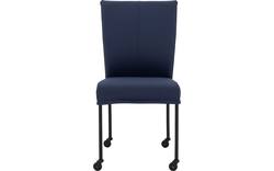 Goossens eetkamerstoel funk blauw leer - 8227257-01