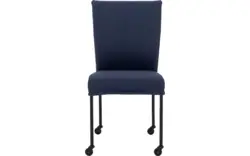 Goossens eetkamerstoel funk blauw leer - 8227257-01