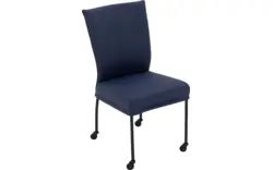 Goossens eetkamerstoel funk blauw leer - 8227257-01