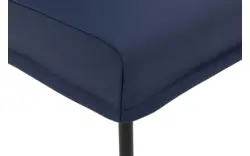 Goossens eetkamerstoel funk blauw leer - 8227257-01
