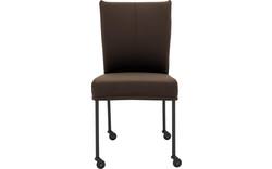 Goossens eetkamerstoel funk bruin leer - 8227258-01